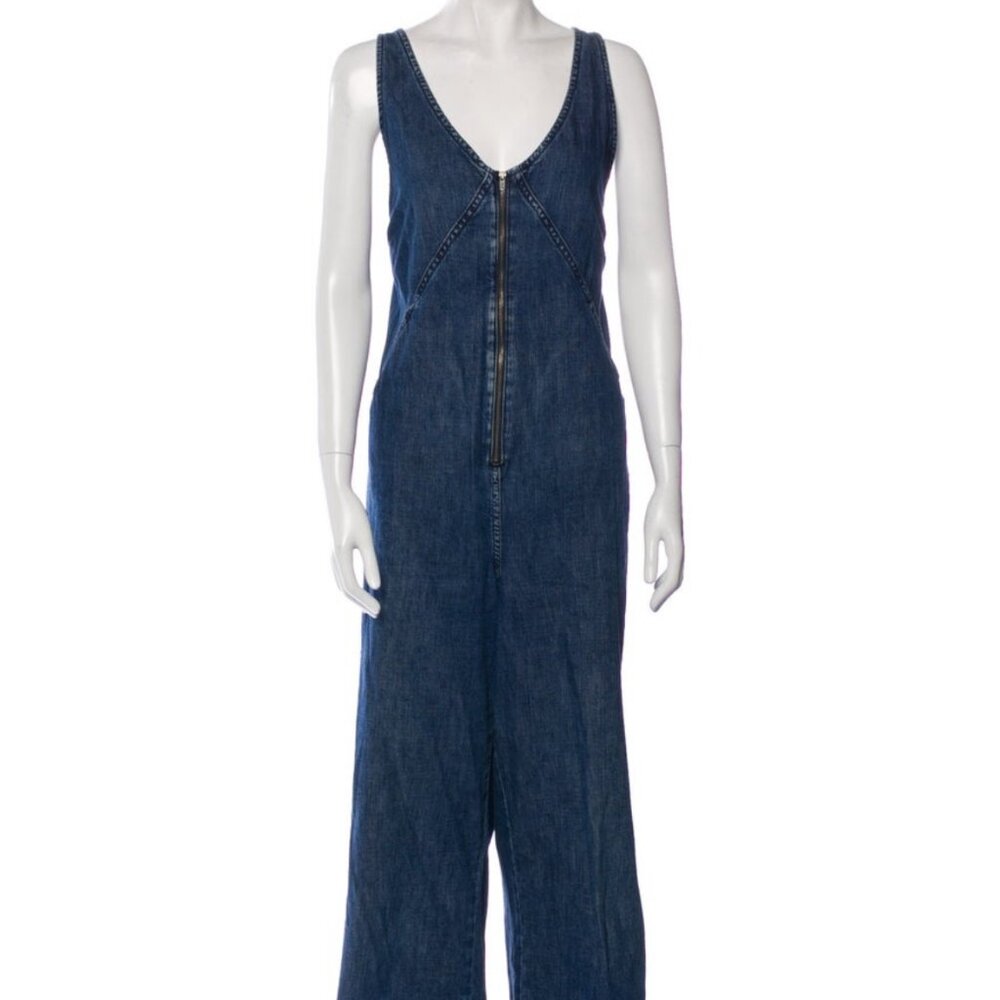 Rachel Comey Denim V-Neck Jumpsuit